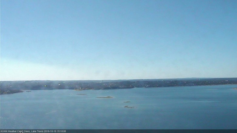 Lake Travis webcam, October 10, 2018 2:20 PM CT
