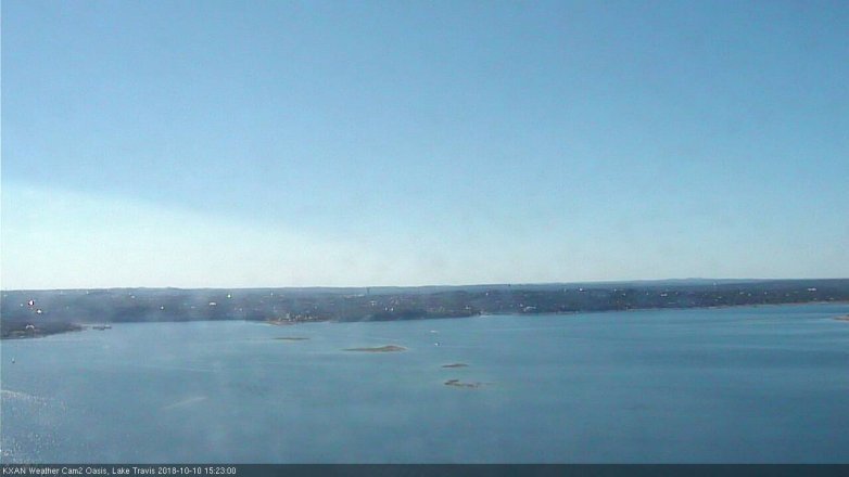 Lake Travis webcam, October 10, 2018 2:25 PM CT