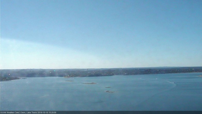 Lake Travis webcam, October 10, 2018 2:30 PM CT