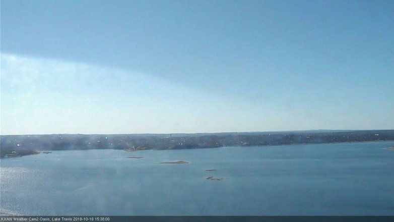 Lake Travis webcam, October 10, 2018 2:40 PM CT