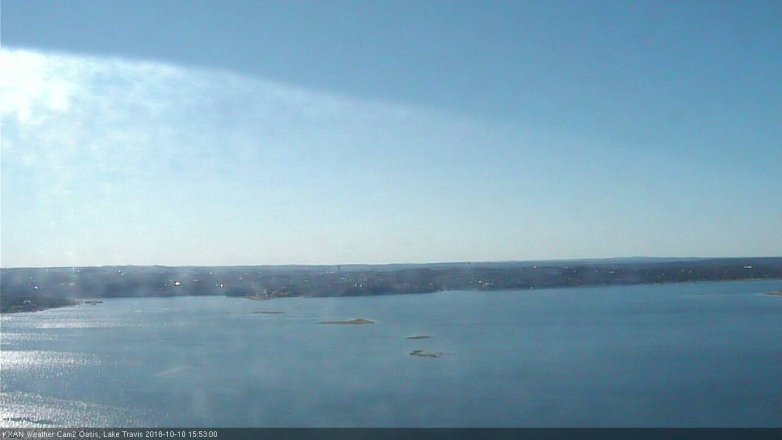 Lake Travis webcam, October 10, 2018 2:55 PM CT