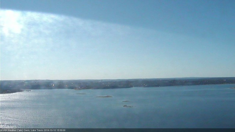Lake Travis webcam, October 10, 2018 3:00 PM CT
