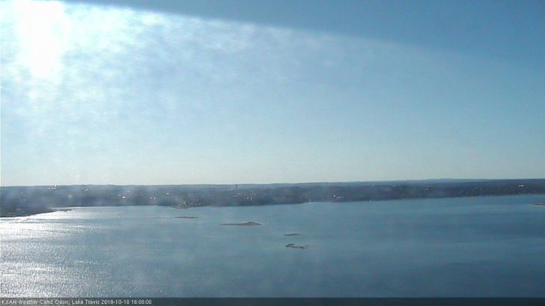 Lake Travis webcam, October 10, 2018 3:10 PM CT