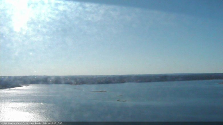 Lake Travis webcam, October 10, 2018 3:15 PM CT