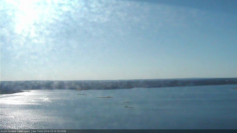 Lake Travis webcam, October 10, 2018 3:20 PM CT