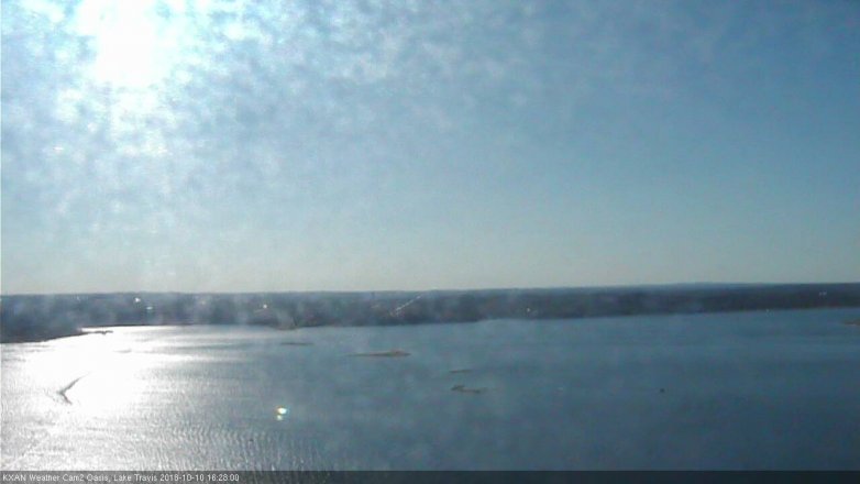 Lake Travis webcam, October 10, 2018 3:30 PM CT