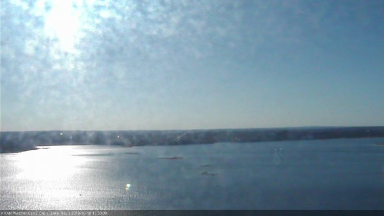 Lake Travis webcam, October 10, 2018 3:35 PM CT