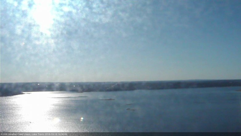 Lake Travis webcam, October 10, 2018 3:40 PM CT
