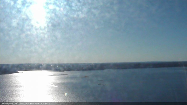 Lake Travis webcam, October 10, 2018 3:50 PM CT