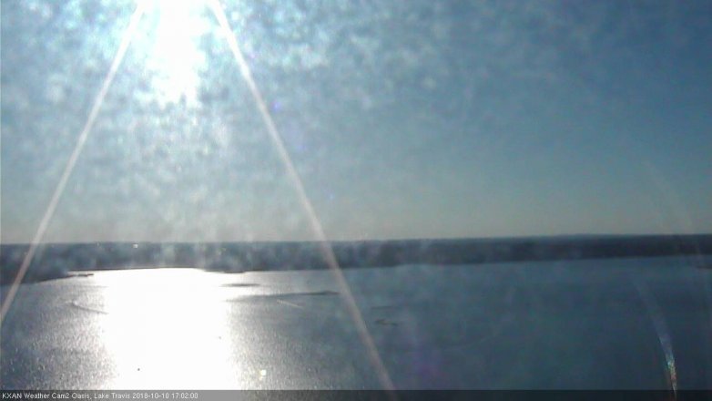 Lake Travis webcam, October 10, 2018 4:05 PM CT