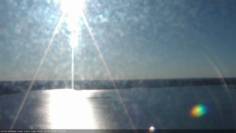 Lake Travis webcam, October 10, 2018 4:25 PM CT