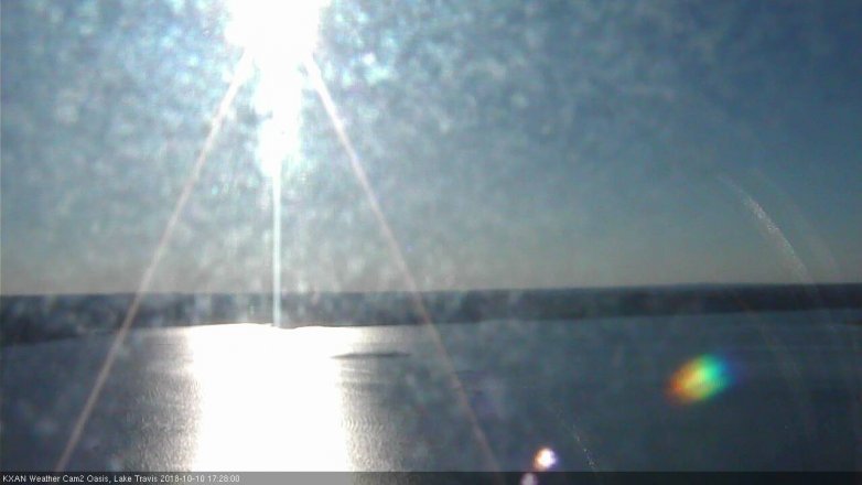 Lake Travis webcam, October 10, 2018 4:30 PM CT