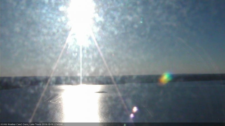 Lake Travis webcam, October 10, 2018 4:45 PM CT