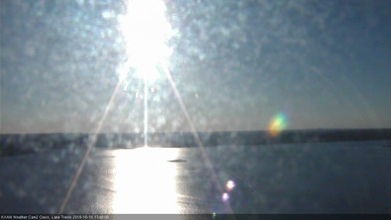 Lake Travis webcam, October 10, 2018 4:50 PM CT