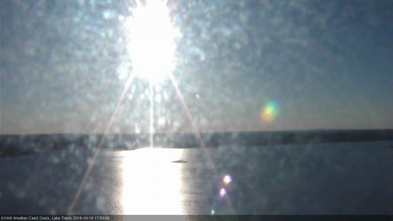 Lake Travis webcam, October 10, 2018 4:55 PM CT