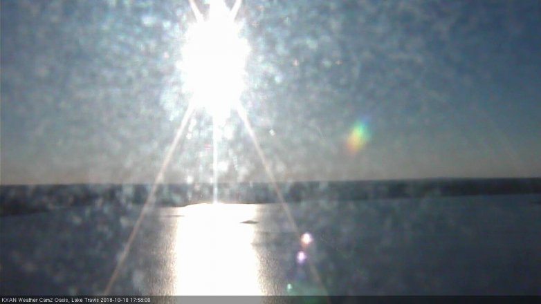 Lake Travis webcam, October 10, 2018 5:00 PM CT