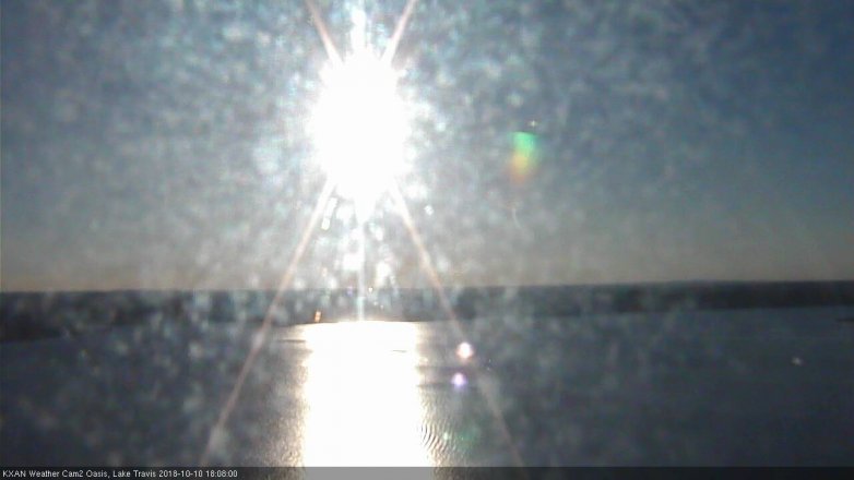 Lake Travis webcam, October 10, 2018 5:10 PM CT