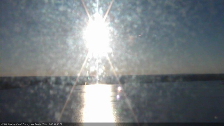 Lake Travis webcam, October 10, 2018 5:15 PM CT