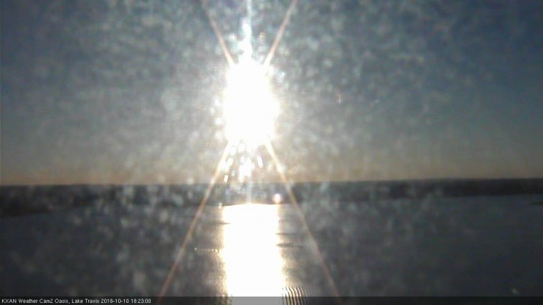 Lake Travis webcam, October 10, 2018 5:25 PM CT