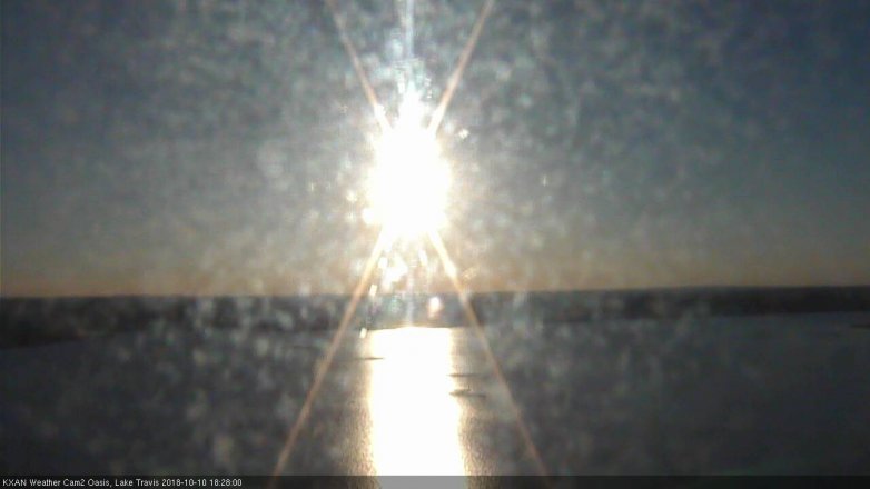Lake Travis webcam, October 10, 2018 5:30 PM CT