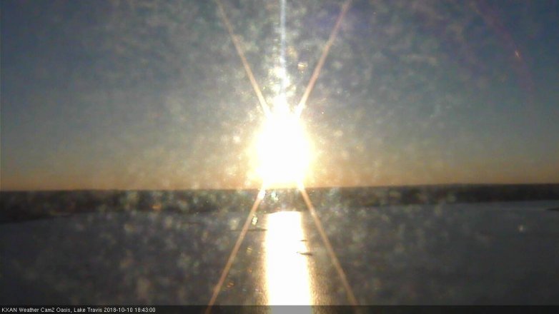 Lake Travis webcam, October 10, 2018 5:45 PM CT