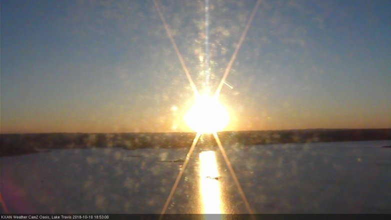 Lake Travis webcam, October 10, 2018 5:55 PM CT