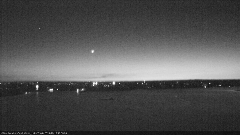 Lake Travis webcam, October 10, 2018 6:55 PM CT