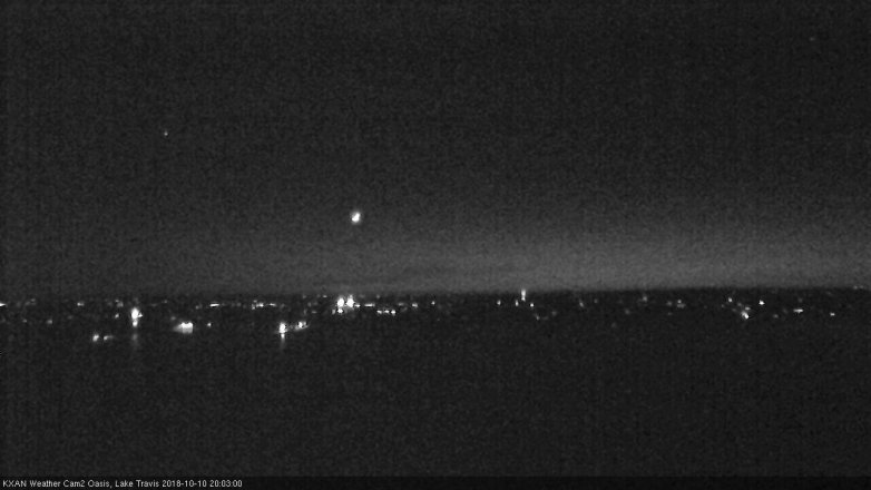 Lake Travis webcam, October 10, 2018 7:05 PM CT