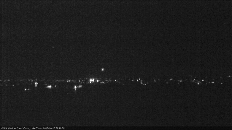 Lake Travis webcam, October 10, 2018 7:20 PM CT