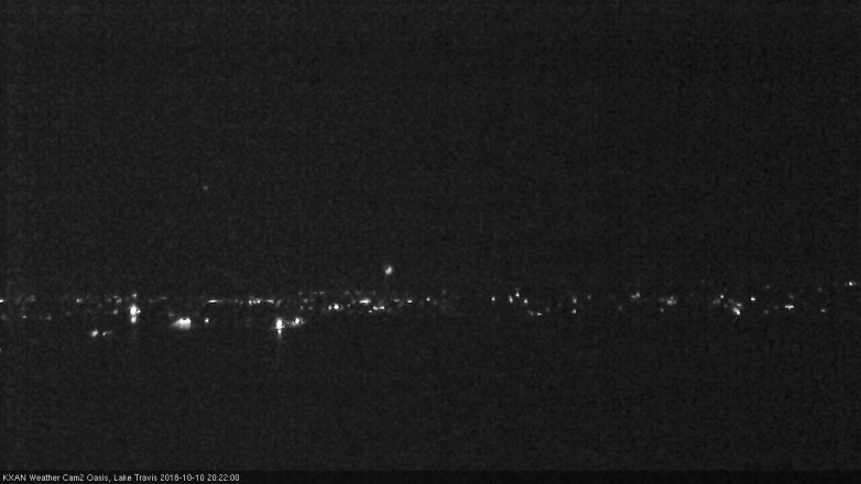 Lake Travis webcam, October 10, 2018 7:25 PM CT