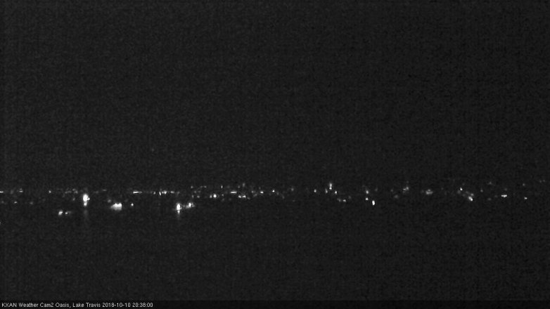 Lake Travis webcam, October 10, 2018 7:40 PM CT
