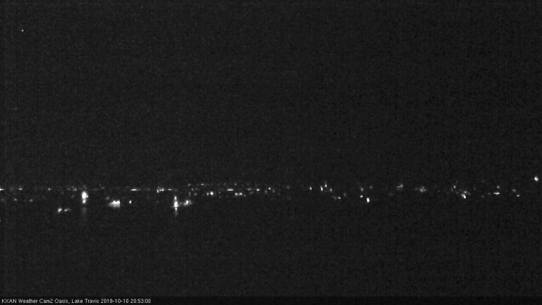 Lake Travis webcam, October 10, 2018 7:55 PM CT