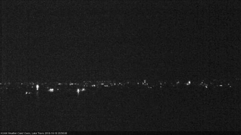 Lake Travis webcam, October 10, 2018 8:00 PM CT