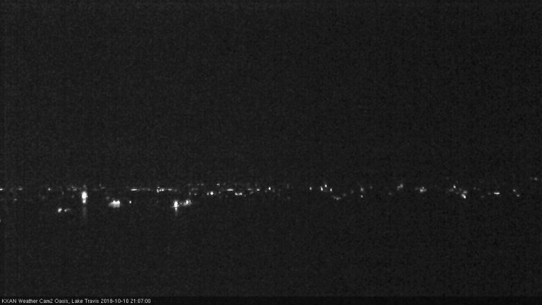 Lake Travis webcam, October 10, 2018 8:10 PM CT