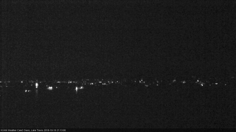 Lake Travis webcam, October 10, 2018 8:15 PM CT