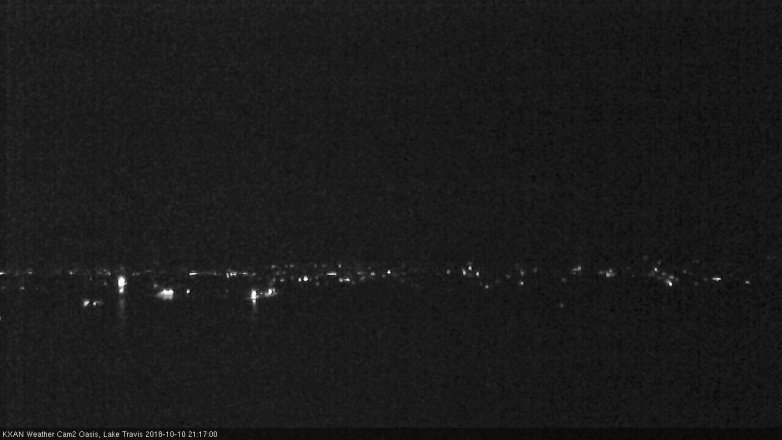 Lake Travis webcam, October 10, 2018 8:20 PM CT