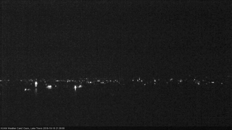 Lake Travis webcam, October 10, 2018 8:40 PM CT