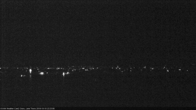 Lake Travis webcam, October 10, 2018 9:25 PM CT