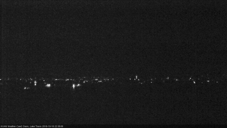 Lake Travis webcam, October 10, 2018 9:40 PM CT