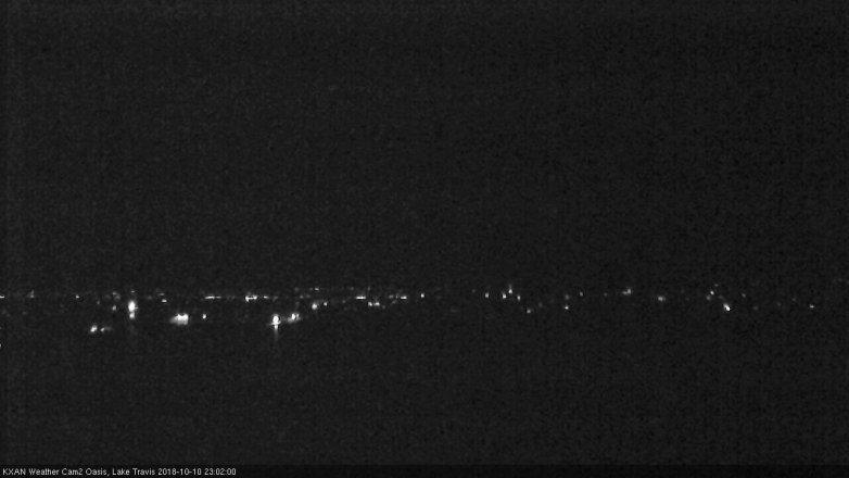 Lake Travis webcam, October 10, 2018 10:05 PM CT