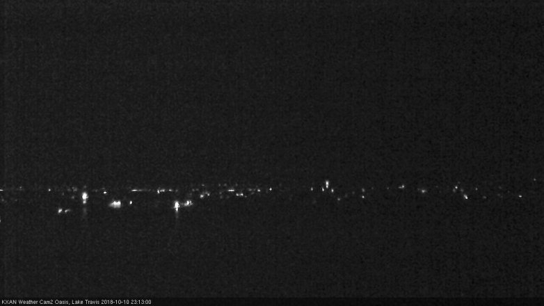 Lake Travis webcam, October 10, 2018 10:15 PM CT
