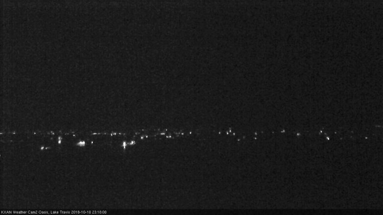 Lake Travis webcam, October 10, 2018 10:20 PM CT
