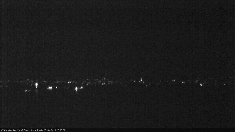 Lake Travis webcam, October 10, 2018 10:35 PM CT