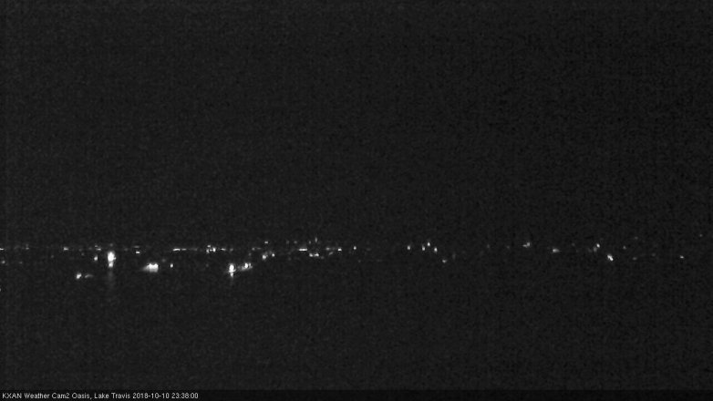 Lake Travis webcam, October 10, 2018 10:40 PM CT