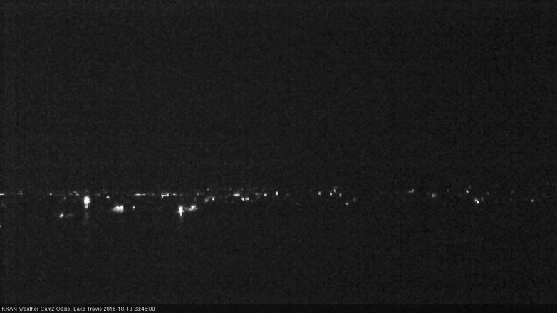 Lake Travis webcam, October 10, 2018 10:50 PM CT