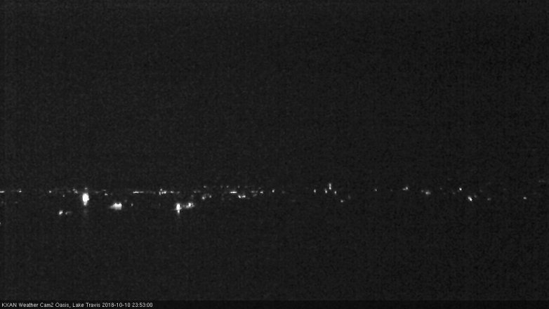 Lake Travis webcam, October 10, 2018 10:55 PM CT