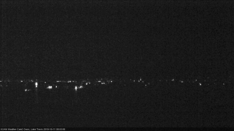 Lake Travis webcam, October 10, 2018 11:05 PM CT