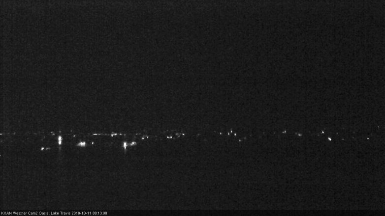 Lake Travis webcam, October 10, 2018 11:15 PM CT