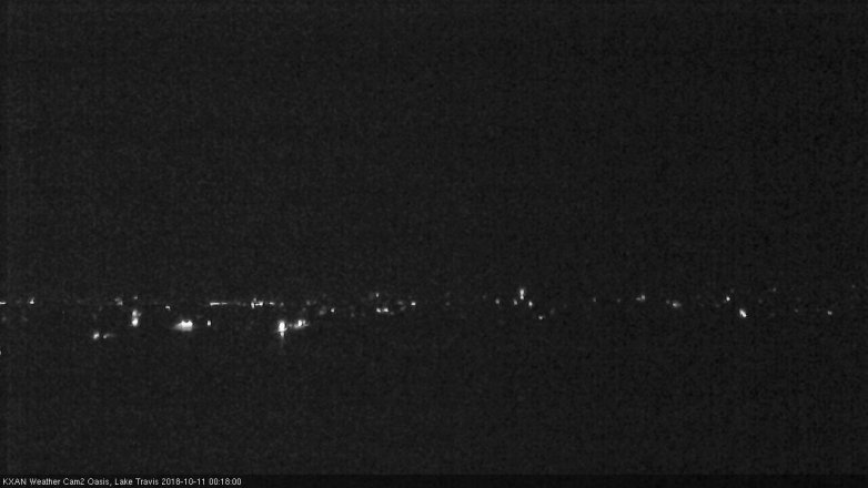Lake Travis webcam, October 10, 2018 11:20 PM CT