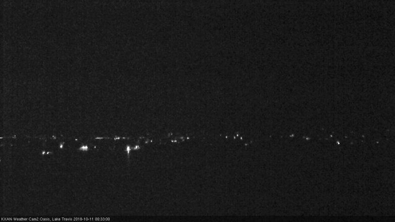 Lake Travis webcam, October 10, 2018 11:35 PM CT